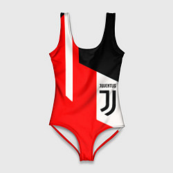 Купальник-боди 3D женский Juventus sport geometry, цвет: 3D-принт