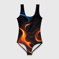 Женский купальник-боди The color is fire orange