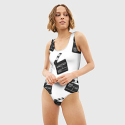 Купальник-боди 3D женский Съёмочная хлопушка, цвет: 3D-принт — фото 2