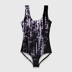 Купальник-боди 3D женский Shade purple, цвет: 3D-принт