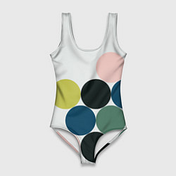 Купальник-боди 3D женский Кластер чил - абстракция, цвет: 3D-принт