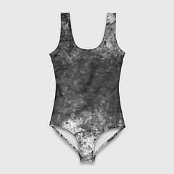 Женский купальник-боди Абстракция - grey and white wall with cracks