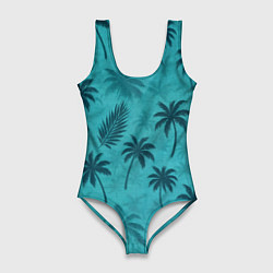 Купальник-боди 3D женский Гавайский стиль - Томми Версетти, цвет: 3D-принт