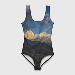 Купальник-боди 3D женский Массив Метеген, цвет: 3D-принт