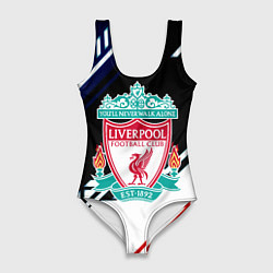 Купальник-боди 3D женский Liverpool geometry sport, цвет: 3D-принт