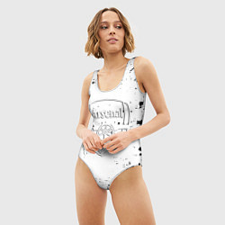 Купальник-боди 3D женский Arsenal брызги красок, цвет: 3D-принт — фото 2