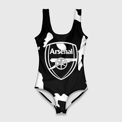 Купальник-боди 3D женский Арсенал камуфляжные краски, цвет: 3D-принт