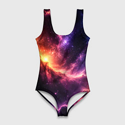 Женский купальник-боди Фантастические космические туманы