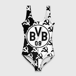 Купальник-боди 3D женский Borussia паттерн ссср, цвет: 3D-принт