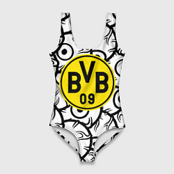 Купальник-боди 3D женский Borussia глаза текстура, цвет: 3D-принт