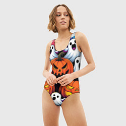 Купальник-боди 3D женский Happy Halloween 25, цвет: 3D-принт — фото 2