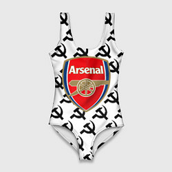 Купальник-боди 3D женский Arsenal ссср паттерн, цвет: 3D-принт