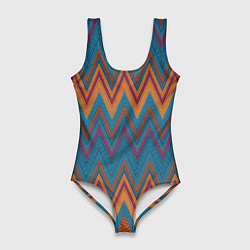 Купальник-боди 3D женский Миссони, цвет: 3D-принт