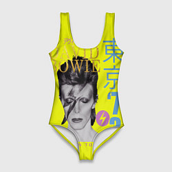 Купальник-боди 3D женский David Bowie 1973, цвет: 3D-принт