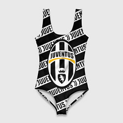 Женский купальник-боди Ювентус полосы линии спорт