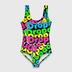 Купальник-боди 3D женский Drop Dead: Acid Pattern, цвет: 3D-принт