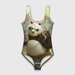 Купальник-боди 3D женский Кунг фу панда, цвет: 3D-принт