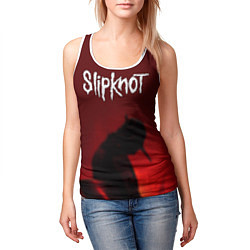 Майка-безрукавка женская Slipknot Shadows, цвет: 3D-белый — фото 2