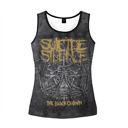 Майка-безрукавка женская Suicide Silence: The Black Crown цвета 3D-черный — фото 1