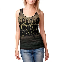 Майка-безрукавка женская Linkin Park Band, цвет: 3D-черный — фото 2