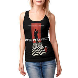 Майка-безрукавка женская Twin Peaks Man, цвет: 3D-черный — фото 2