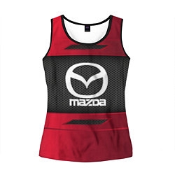 Майка-безрукавка женская Mazda Sport, цвет: 3D-черный