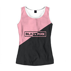 Майка-безрукавка женская Black Pink, цвет: 3D-белый