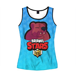 Майка-безрукавка женская Bear: Brawl Stars, цвет: 3D-черный