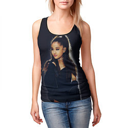 Майка-безрукавка женская Ariana Grande Ариана Гранде, цвет: 3D-черный — фото 2