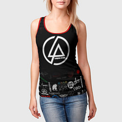 Майка-безрукавка женская LINKIN PARK, цвет: 3D-красный — фото 2