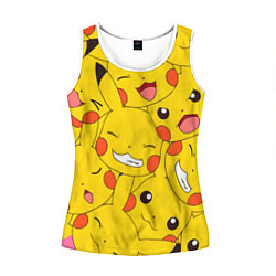 Майка-безрукавка женская Pikachu, цвет: 3D-белый
