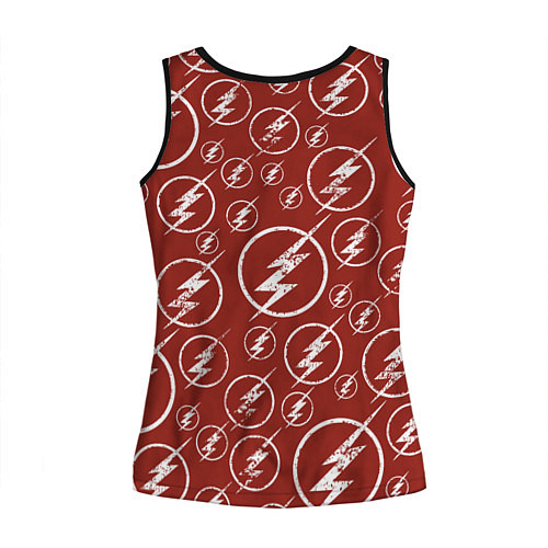 Женская майка без рукавов The Flash Logo Pattern / 3D-Черный – фото 2