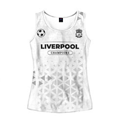 Майка-безрукавка женская Liverpool Champions Униформа, цвет: 3D-белый