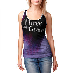 Майка-безрукавка женская Three Days Grace lilac, цвет: 3D-белый — фото 2