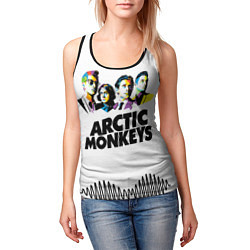 Майка-безрукавка женская Arctic Monkeys: Music Wave, цвет: 3D-черный — фото 2