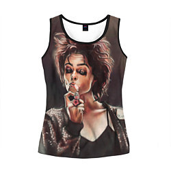 Майка-безрукавка женская Марла с сигаретой, цвет: 3D-черный