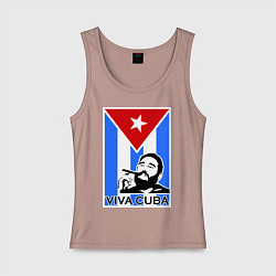 Женская майка Fidel: Viva, Cuba!