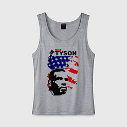Майка женская хлопок Mike Tyson: USA Boxing, цвет: меланж