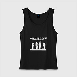 Майка женская хлопок Nickelback: When we stand together, цвет: черный