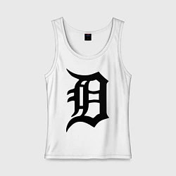 Майка женская хлопок Detroit Tigers, цвет: белый