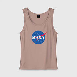 Майка женская хлопок NASA: Masa, цвет: пыльно-розовый
