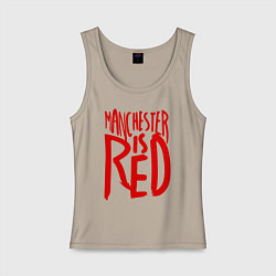 Женская майка Manchester is Red