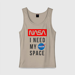 Женская майка Nasa i need my space