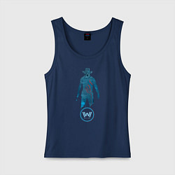 Майка женская хлопок Westworld Chip, цвет: тёмно-синий