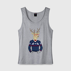 Женская майка Hipster Deer