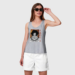 Майка женская хлопок Портгас Д Эйс, цвет: меланж — фото 2