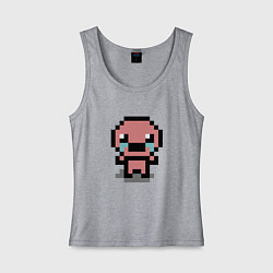 Майка женская хлопок Pixel isaac, цвет: меланж