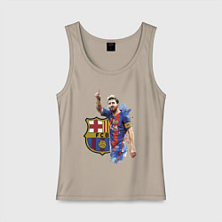 Женская майка Lionel Messi Barcelona Argentina!