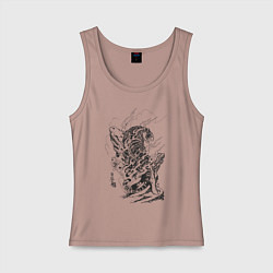 Женская майка Тигр тату