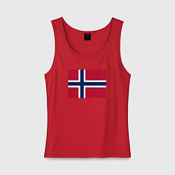 Женская майка Норвегия Флаг Норвегии